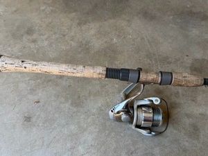Quantum catalyst pti reel & St. Croix 6ft 8in medium power extra fast action SC III graphite rod