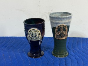 2001 and 2009 renaissance festival clay mugs