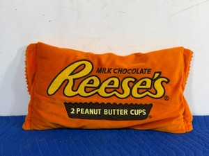 Reeses Peanut Butter Cups packaging novelty plush pillow