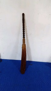Rustic style straw hearth broom
