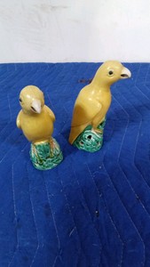 2 Vintage porcelain  bird figurines