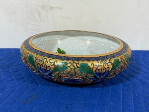 vintage Chinese cloisonn enamel bowl