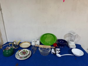 Lot of Dishware - Plates - Tea Pots - Mixer - Blender and More