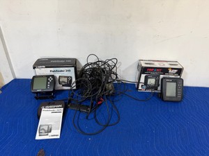 Garmin Fishfinder 240 and Pin Point 7800 in sync Sonar with boxes