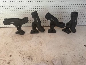 4 - Scotty Powerlock Fishing Rod Holder equipped with a standard Combination SideDeck Mount