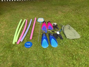Snorkel Gear, Swim Noodles, Pool Net and More
