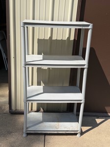 4 - Tier Plastic Shelving Unit