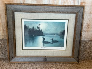Framed, signed and numbered print by Les C. Kouba - Call of the North - 9302500
