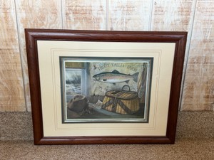 Framed art print titled Trout Valley by artist Ruane Manning