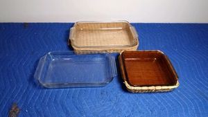 3 casseroles ( 2 with basket trays)