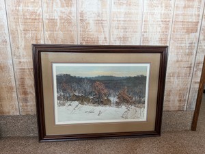 Framed, Signed and Numbered Print by Wayne Meineke - White Tail Deer - 290650