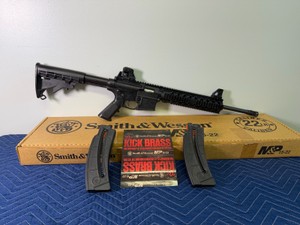 Smith & Wesson M&P15-22, a semi-automatic rimfire rifle chambered in .22 Long Rifle - Permit and Background Check Required - See Description for More Info