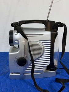 vintage multi-function portable CRT TV and lantern combo
