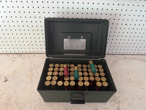 Ammo Box full of 12 Gauge Shotgun Shells