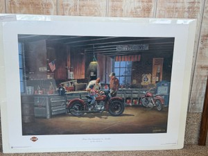 From One Generation to Another signed Harley-Davidson print by artist Dave Barnhouse - 12361959