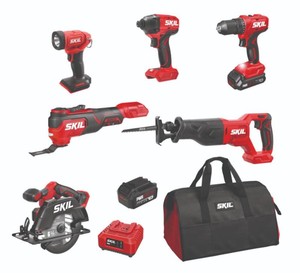 $330 SKIL  20-Volt Brushless Cordless 6-Tool Combo Kit