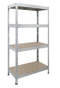 AR Shelving 36W x 71H x 18D 4-Tier Galvanized Shelving Unit
