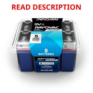 Rayovac  High Energy  9V Alkaline Batteries - 8 Pack