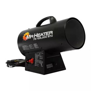 $190 125,000 BTU Forced Air Propane Outdoor Space Heater with Quiet Burner Technology (3,000 sq. ft. Heating Area)