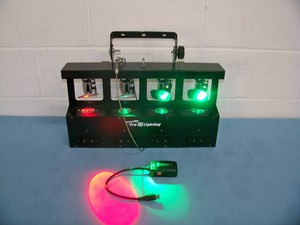 Pro DJ Lighting with Chauvet Geyser Wireless Remote Controller