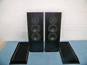 PAIR of Leon HI400 Horizon-Series Audiophile-Grade Monitor Loudspeakers  Pro Audio Speakers with Black Speaker Grilles