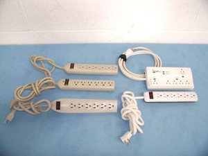 (5) Power Strips  Outlet Extensions Extenders