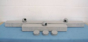 (3) AMX Teleconferencing Soundbars with Bulit-In Camera - Grey - units do NOT include Power Supplies