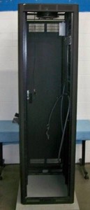 Middle Atlantic VRK-44-31H Equipment  AV Rack Enclosure with Ceiling Panel Cooling Fan and Hard-Wired 26 Oulet Power Strip