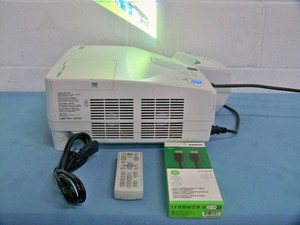 NEC UM361X Short-Throw Projector with Remote Control and HDMI Cable