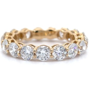 NEW 5 Carat Diamond Full Eternity Ring in 14k Yellow Gold VIDEO