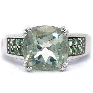 Prasiolite & Green Precious Stone Statement Ring