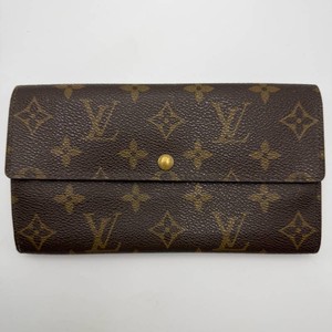 Louis Vuitton Monogram Continental Flap Wallet in Coated Canvas w Snap Closure Pre-Owned Retail $850