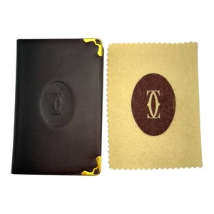 Cartier Leather Address Book with Gold-Tone Corner Hardware & Alphabet Tabs