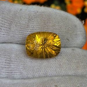 15.20 Carat Natural Fancy-Cut Citrine Retail $988
