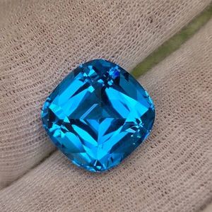 Stunning 18.50 Carats Natural Electric Blue Topaz (Cushion Cut) Retail $925