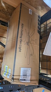 62 Inch Ceiling Fan, Black
