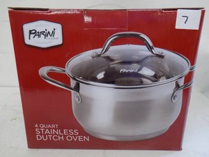 Parini Cookware 4 Qt Stainless New in Box