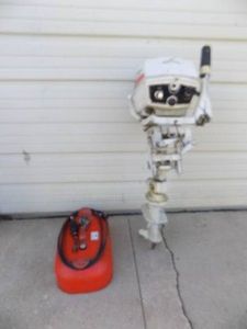 6 HP Johnson Sea Horse Outboard Motor  Gas Tank