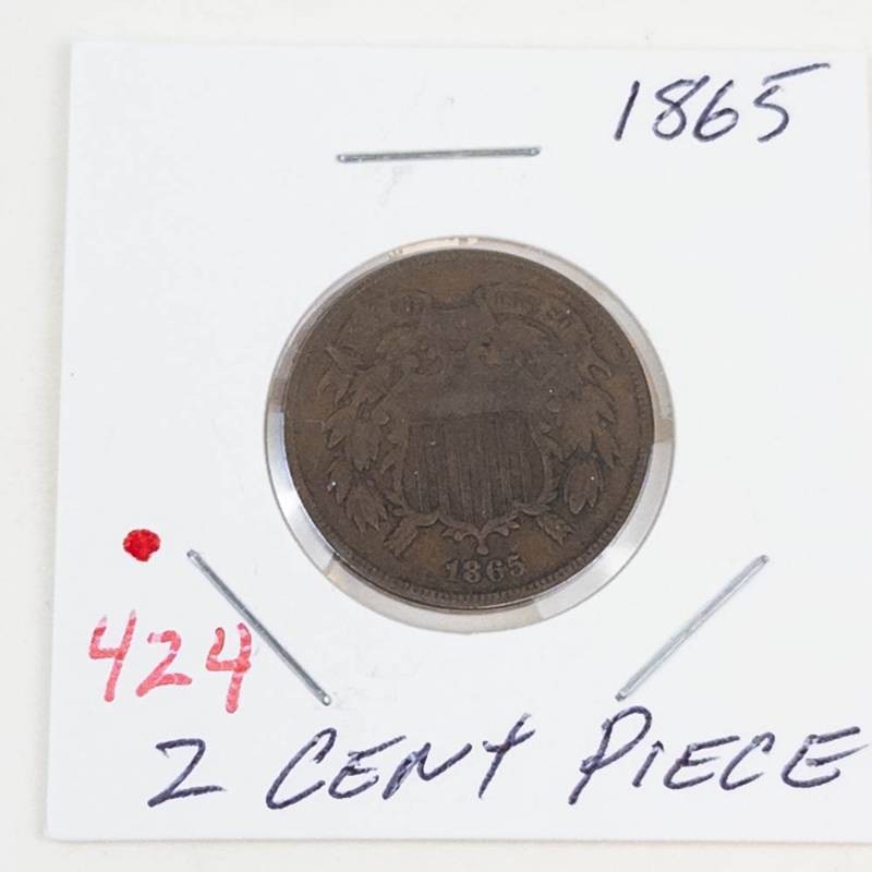 1865 2 cent piece