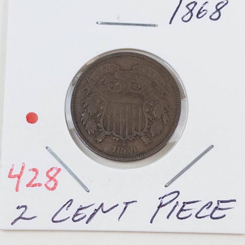 1868 2 cent piece