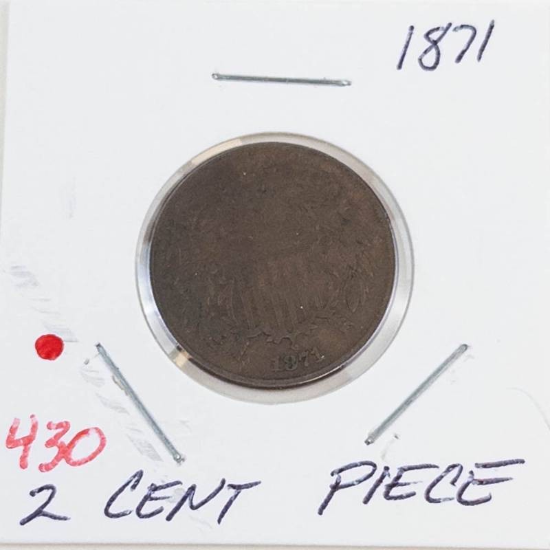 1871 2 cent piece