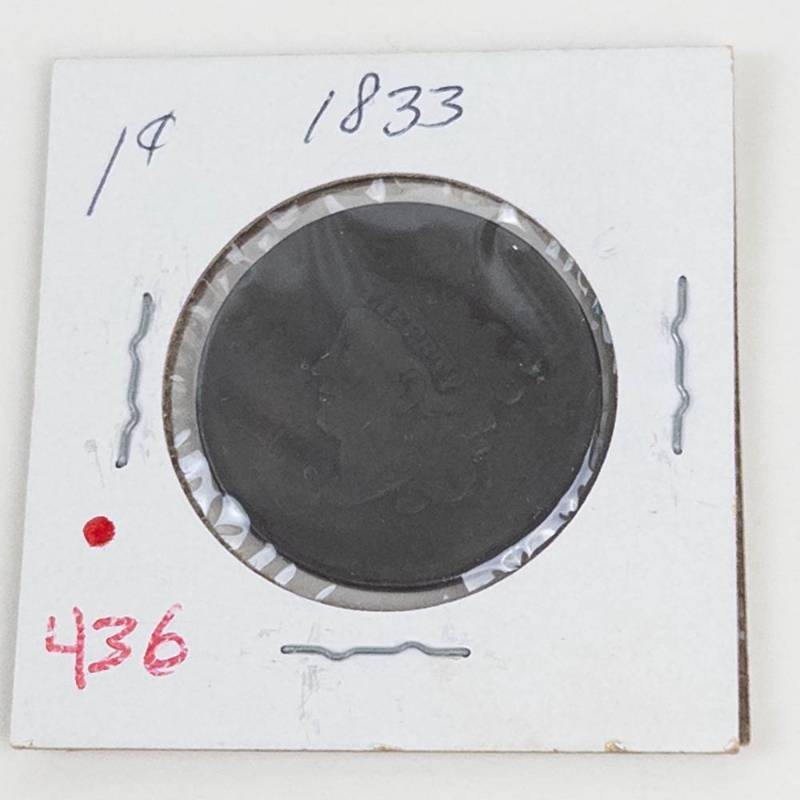 1833 US Large cent