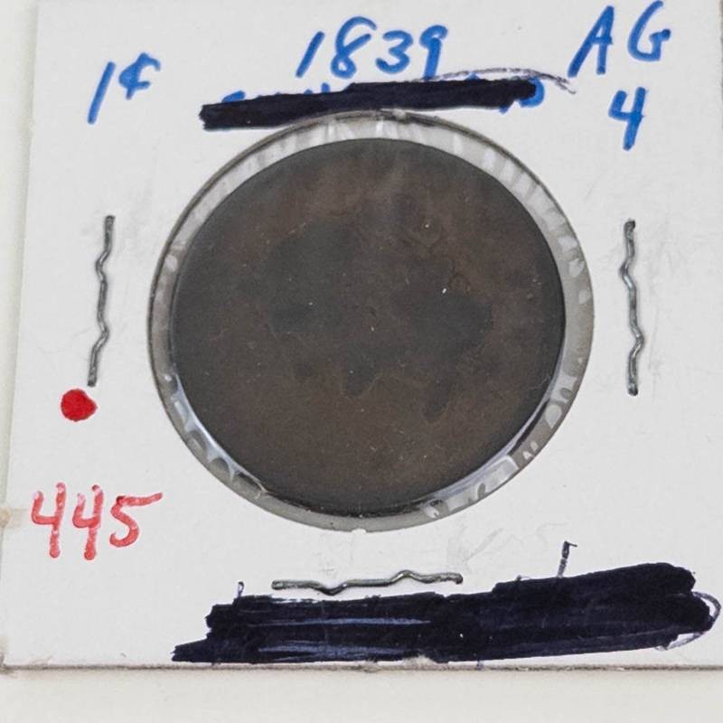 1839 US Large cent