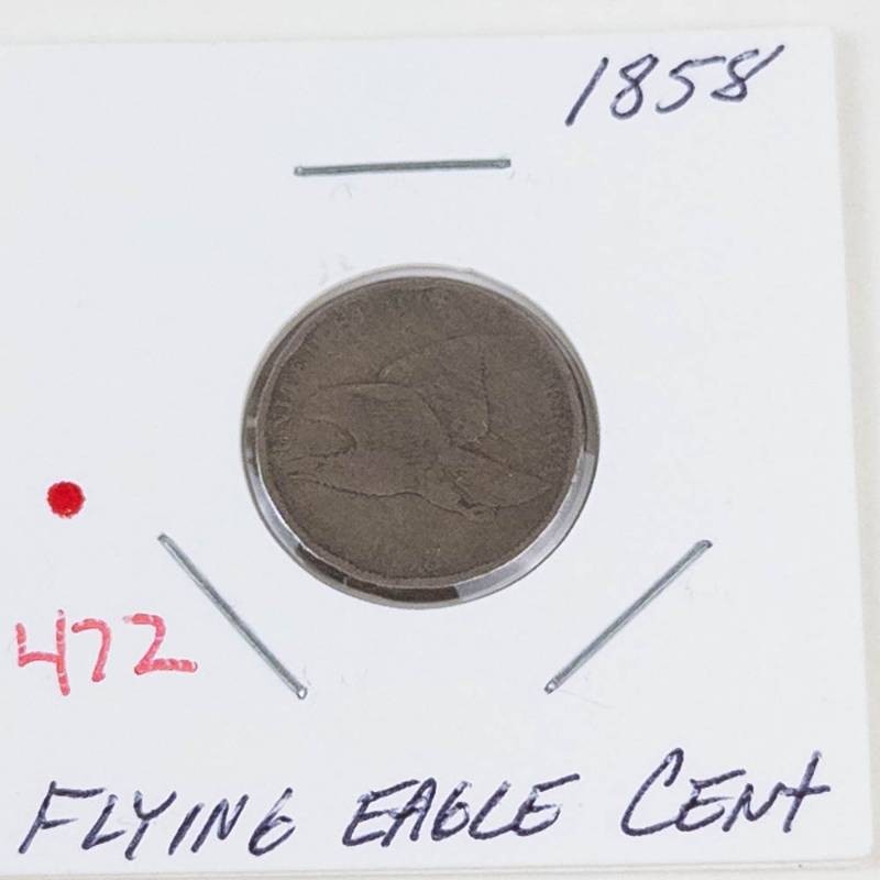 1858 Flying Eagle cent