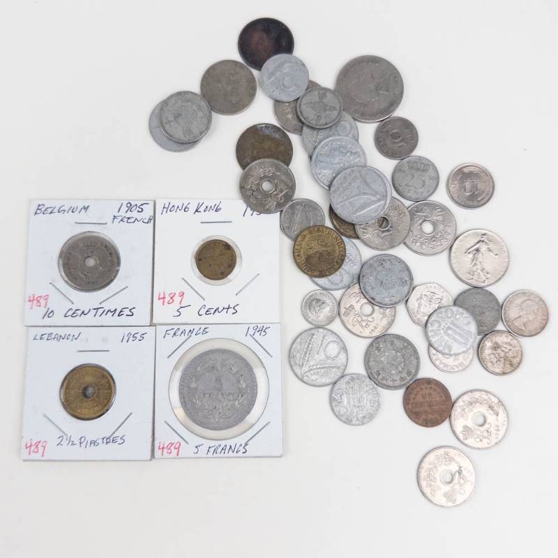 1 bag of mixed date , mixed country world coins