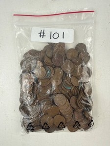 Mixed Date Wheat Cents 2 Lb 1930s-1950s