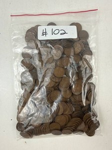 Mixed Date Wheat Cents 2 Lb 1930s-1950s