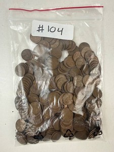 Mixed Date Wheat Cents 2 Lb 1930s-1950s