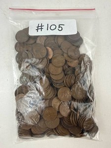 Mixed Date Wheat Cents 2 Lb 1930s-1950s