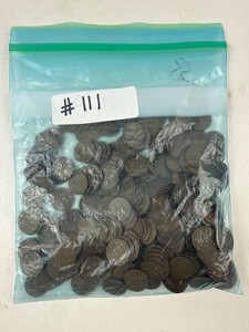 Mixed Date Wheat Cents 2 Lb 1930s-1950s